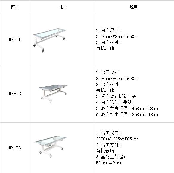 x光拍片用摄影平床 x光拍片检查用摄影平床
